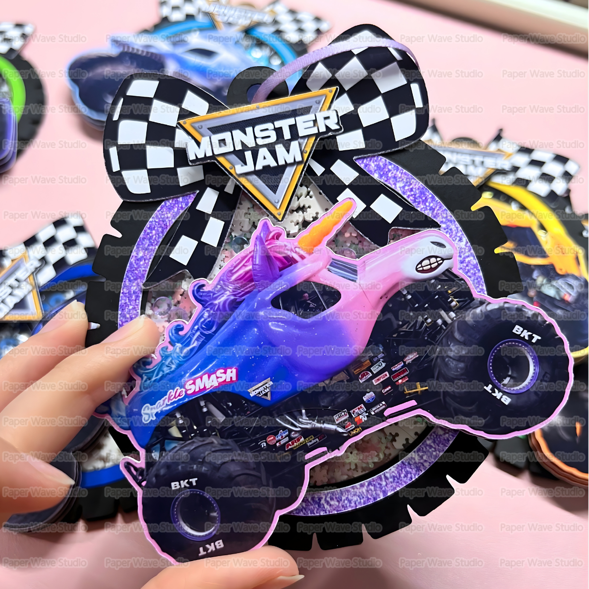 Monster Jam Ornament File Template