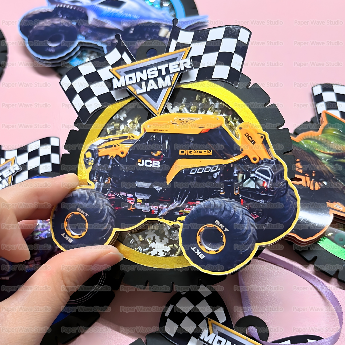 Monster Jam Ornament File Template