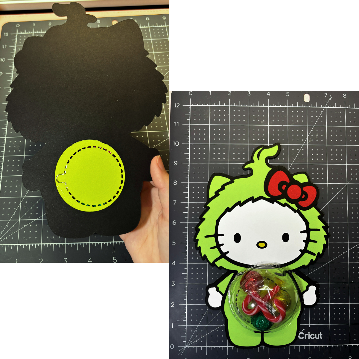 HK Grinch Candy Dome | Christmas Candy Dome | Candy Holder | Hello | Kitty