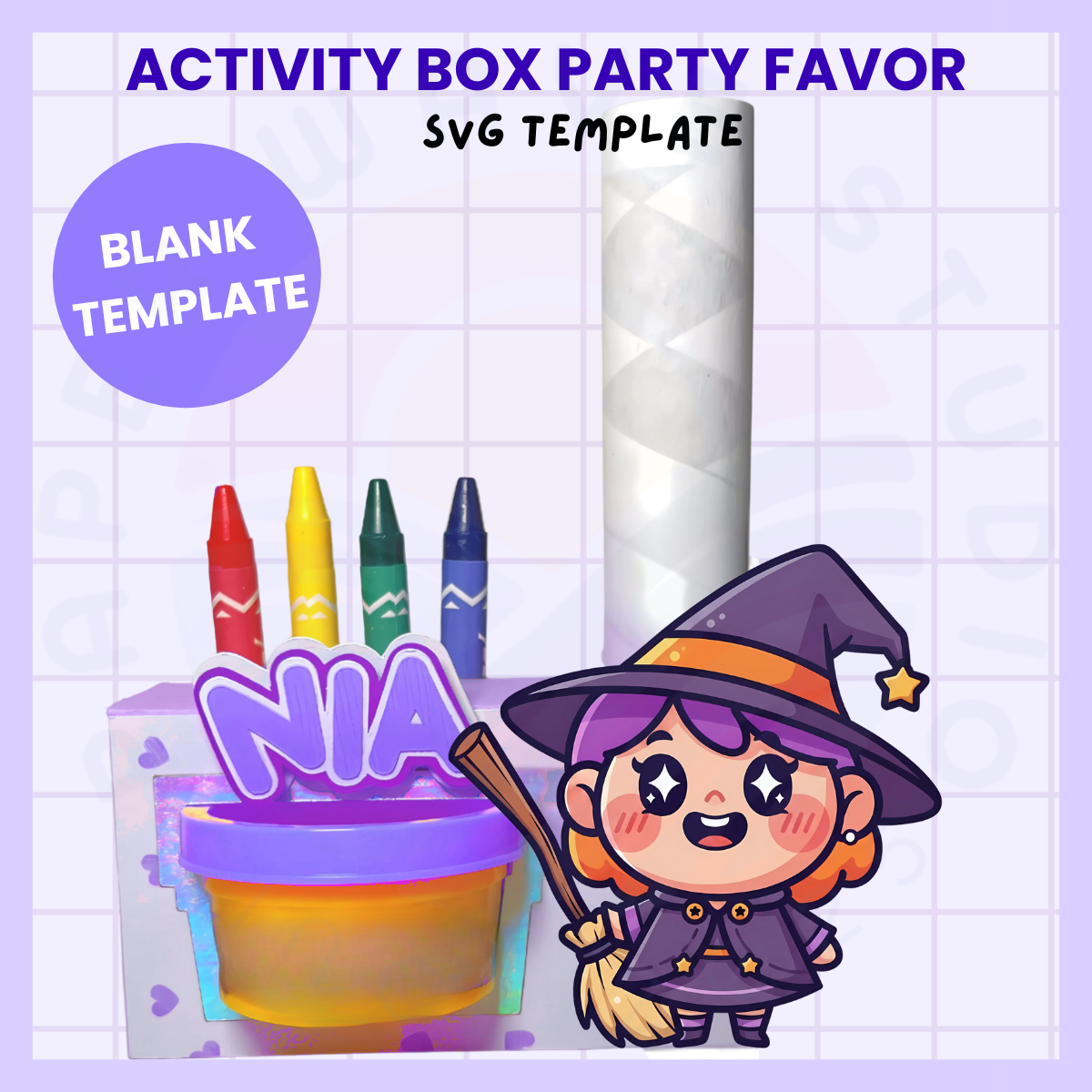 Coloring Activity Box Party Favor BLANK