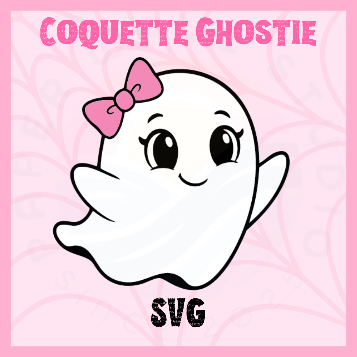 Coquette Ghostie Layered SVG