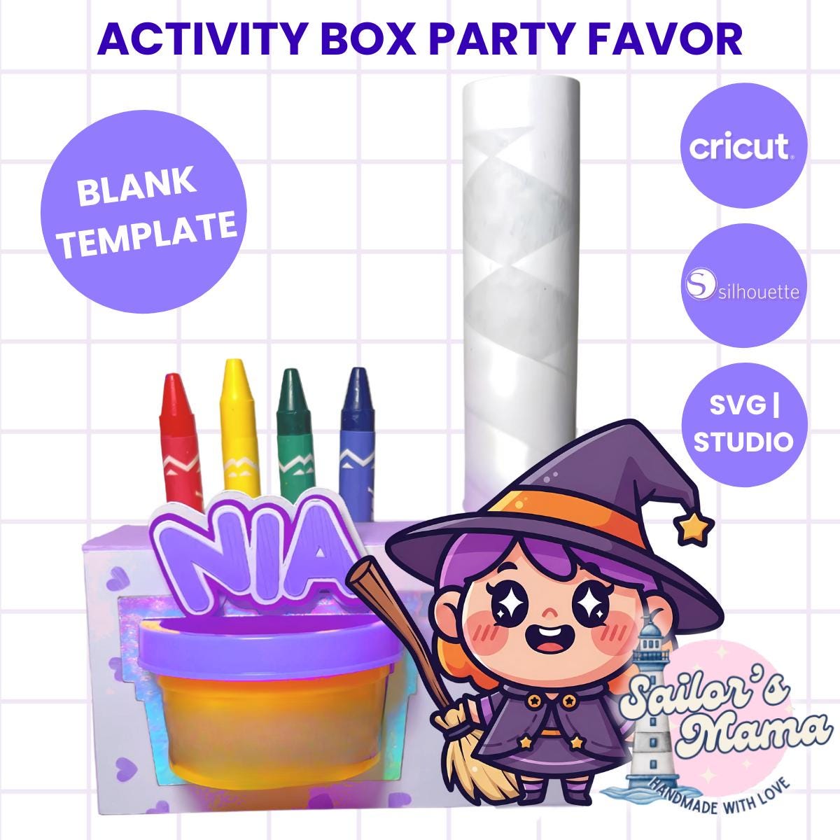 Coloring Activity Box Party Favor BLANK